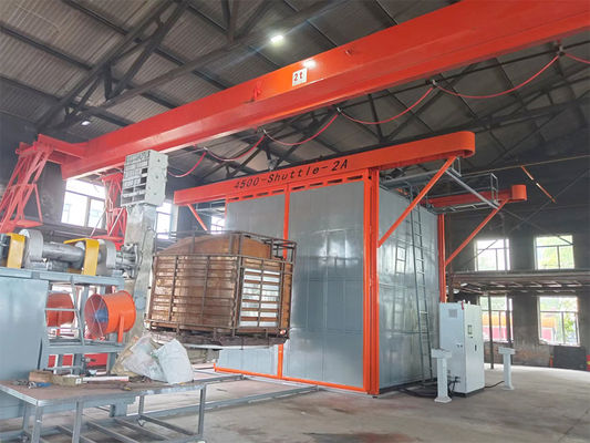 kupować Automatic Shuttle Rotational Moulding Machine 2 Carriage 7.5KW Power PLC Control produkcja online