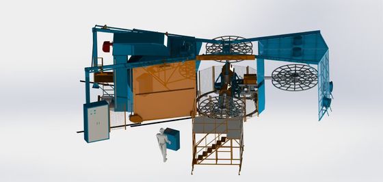 kupować Automatic Energy Saving Three Arm Oven Rotational Molding Machine produkcja online