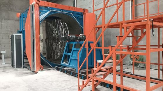 kupować Maszyna do formowania rotacyjnego z dwustronnym wahadłowcem elastyczne rozwiązanie dla dużych wyrobów z tworzyw sztucznych o dostosowalnej zdolności formowania produkcja online