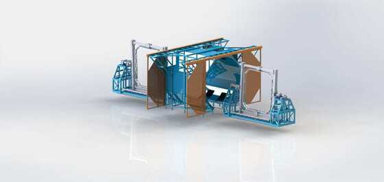 kupować Large Shuttle-Type Injection Molding Machine for High Efficiency Rotational Molding Equipment produkcja online