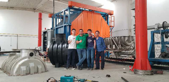 Plastic Product Making Machine Shuttle Rotomolding Machine In China Plastic Hollow Forming Machine